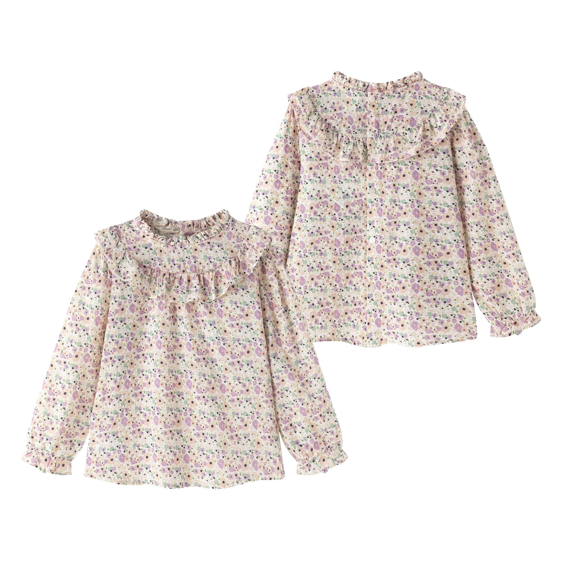 Camisa manga larga flores