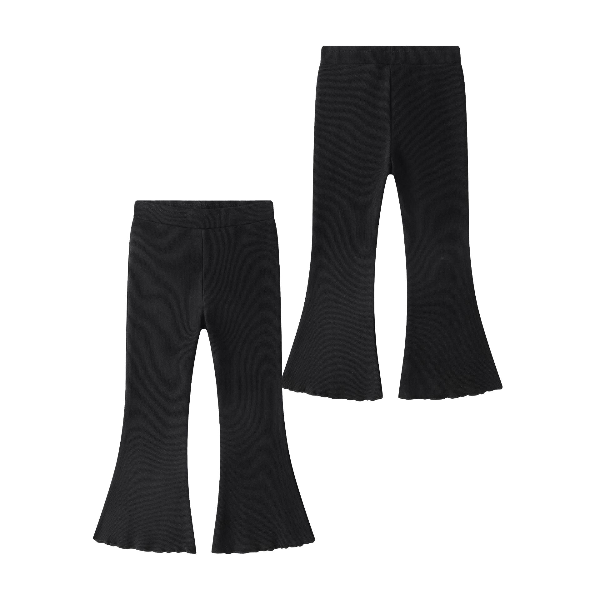 Pantalon flare canalé niña