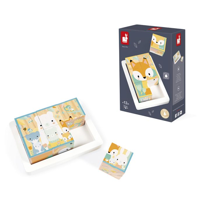 PURE - BANDEJA DE 6 CUBOS – Janod