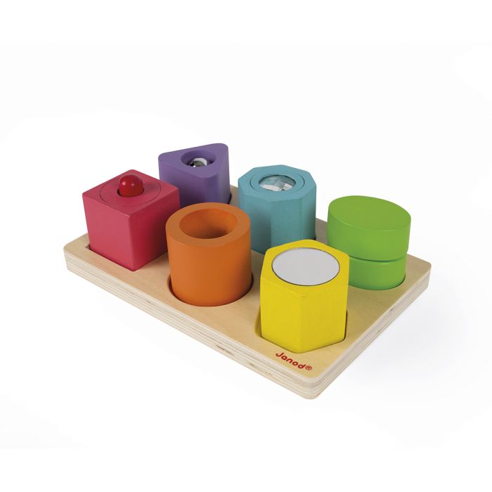PUZLE CON 6 FIGURAS SENSORIALES I WOOD – Janod