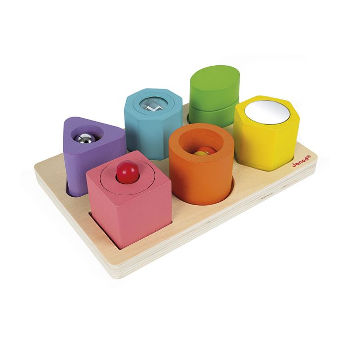 PUZLE CON 6 FIGURAS SENSORIALES I WOOD – Janod