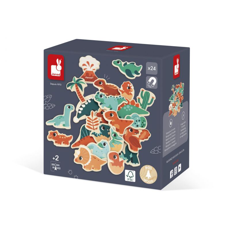 DINO - IMANES DINO 24 PIEZAS – Janod
