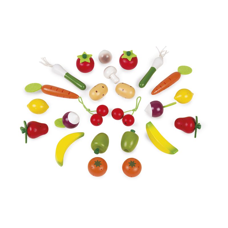 CESTA DE 24 FRUTAS Y VERDURAS – Janod