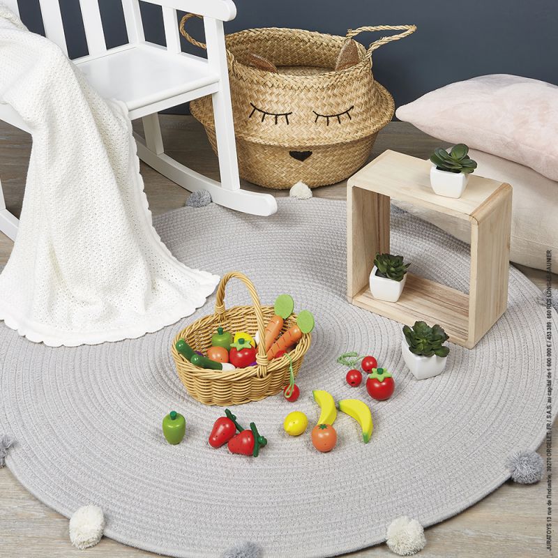 CESTA DE 24 FRUTAS Y VERDURAS – Janod