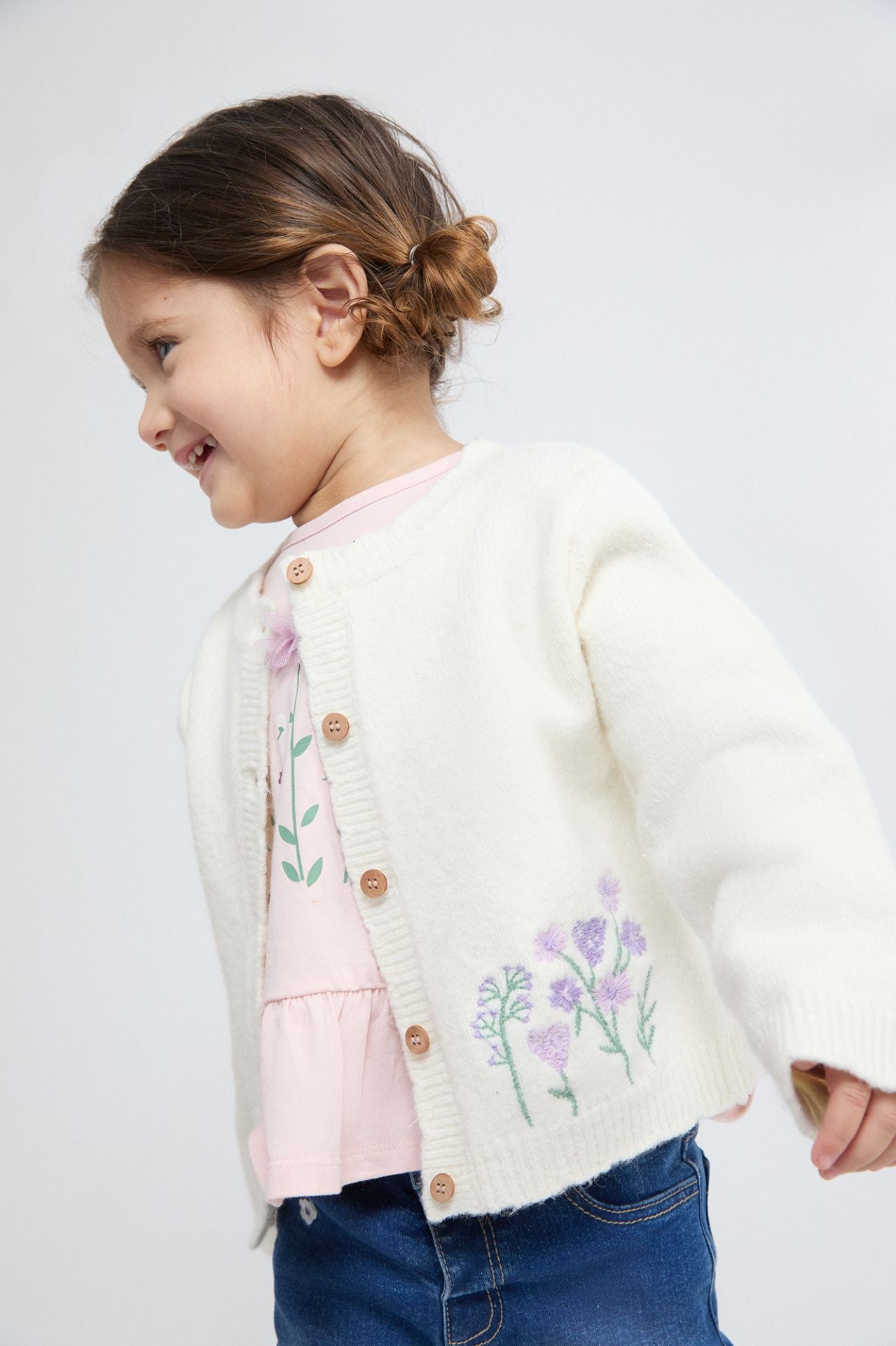 Chaqueta flores niña
